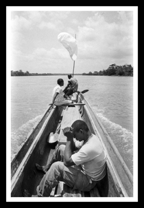 Aniceto, Ubertina & Clirio in the Atrato river