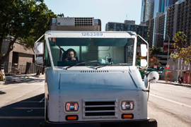 White Mail Van - DTLA