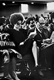 Kathleen Cleaver at Black Panther Funeral, Los Angeles, CA