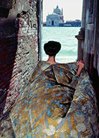 Bénédicte Siroux wearing Fortuny, Venice