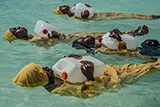 Kijini Primary School students learn to float, swim and perform rescues in the Indian Ocean off of Muyuni, Zanzibar, 2017