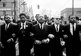 Martin Luther King Marching for Voting Rights with John Lewis, Reverend Jesse Douglas, James Forman and Ralph Abernathy, Selma, 1965