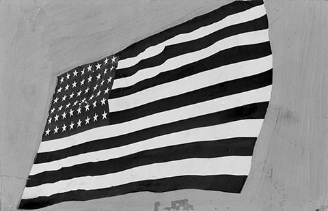 Old Glory (Flag) _ series press paintings