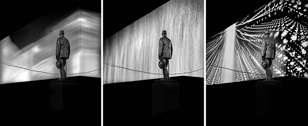 Cohan Variations #1, Times Square, NYC, triptych