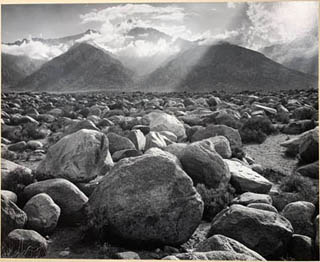 Mount Williamson from Sierra Nevada from Manzanar, California